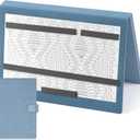 Flutesan 1 Pcs Blue Knitting Pattern Holder, Fold up Cross Stitch Knitting Chart Keeper with 4 Pcs Replacement Magnets, Cross Stitch Accessories Supplies, Unfolded Size 13.2 x 9 Inch