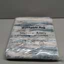 KOZYFLY Modern Abstract Hallway Runner Rug, 2x6 Washable Rug Runner Non-Slip Soft Striped Kitchen Runner Rugs, Print Blue Carpet Runner for Entryway Bathroom Laundry Room Foyer