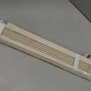 LazBlinds No Tools No Drill 1" Vinyl Mini Blinds, Cordless Blinds for Windows, Light Filtering Horizontal Window Blinds & Shades, 34" W x 64" H, Cream