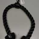 Tricep Rope 27 & 36 inches 2 Colors Fitness Attachment Cable Machine Pulldown Heavy Duty Coated Nylon Rope with Solid Rubber Ends