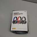 AC01 Headphones Wired Over Ear, Corded Stereo Headsets with Microphone Volume Control for Adults Teens Kids 3.5mm for Cellphones, Tablets, Laptop, Chromebook (Black Grey)