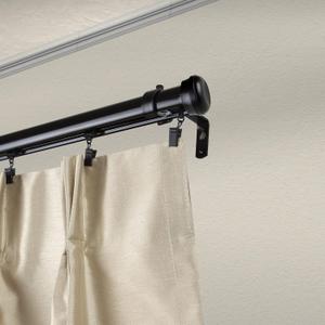 Mango Cordless Traverse Rod 48-86 inch - Black