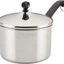 Farberware Classic Stainless Steel Sauce Pan/Saucepan with Lid, 3 Quart, Silver