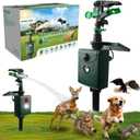 Animal Repellent  Motion-Activated Water Sprinkler Solar Powered Cat, Dog, Deer, Squirrel, Skunk Repellent for Lawn, Garden & Yard Protection