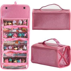 Leeche Storages & Display Case for Dolls Compatible with All LOL Surprise Dolls,Easy Carrying Storage Organizer Clear View Case