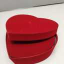 GnFlus Red Wine Gift Boxes with Lids for Presents 4 Pack Heart Shaped Velvet Nesting Burgundy Gifts Box for Arrangements Flowers Wedding Valentines Christmas Birthdays Bridesmaid Anniversary Party