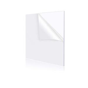 YSTIME 12" x 12" Acrylic Sheet Clear Plexiglass Sheet, Transparent Acrylic Board with Protective Paper for Craft, Frame, DIY Display Projects, Pack of 1