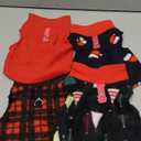 Rbenxia 4 Pieces Red Buffalo Plaid Dog Sweaters with Leash Ring Soft Fleece Vest Dog Pullover Warm Jacket Pet Dogs Clothes Winter Dogs Outfits for Small Puppy Cat Pets (X-Large)