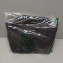 Ytonet Cleaning Caddy, Water Resistant Cleaning Supplies Organizer with Handle & Foldable Divider for Cleaners, Housekeeping Tote for Kitchen & Bathroom, Car Tool Caddy Organizer Bag, Black (Medium)