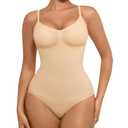 FeelinGirl Shapewear Tummy Control for Women Seamless Body Sculpting Bodysuits Thong Body Shaper Skin XS-S