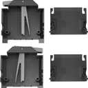 Upgraded W10588164 W10588165 Dishwasher Dishrack Adjuster Housing Left Right Hand w/ W10250162 Rack Adjuster Cover for Kenmore Kitchenaid Whirlpool Dishwasher Top Rack, Fits W10350375/6 W10546503 Part