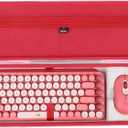 Mchoi Shockproof Carrying Case for Logitech POP Keys Mechanical Wireless Keyboard with Customizable Emoji Keys, Pink, Case Only