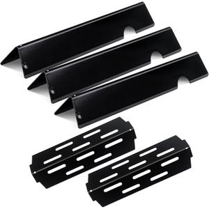 Heat Shield Gas Grill Replacement Parts for Weber Genesis II 200 Series E210 S210 LX E240 LX S240, Set of 2+3 Pack Flavorizer Bars