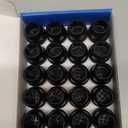 20 Pcs Black Small Chair Leg Floor Protectors for Hardwood Floors, Upgraded Rubber Chair Leg Caps with Felt Pads, Furniture Leg Feet Covers Protect Floors from Scratches Reduce Noise (Fit 0.8"-1")