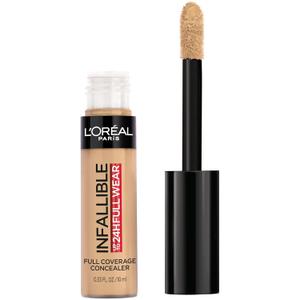 L'Oreal Paris Makeup Infallible Full Wear Waterproof Matte Concealer, Full Coverage, Cedar, 0.33 fl. oz. (0.33 Fl Oz (Pack of 1))