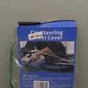 CustomFit for Steering Wheel Cover, Genuine Leather Steering Wheel Cover, NonSlip, Breathable, for BMW Accessories (Black (red Blue line), for BMW)