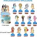 FARDAS 25PCS Cake Cupcake Topper Decorations Cartoon Dog Happy Birthday Party Supplies
