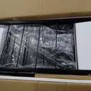 5 Tier Foldable Storage Shelves, Expandable Folding Shelving Units with Wheels, Changeable into 2 Shelf Units, Collapsible Adjustable Storage Rack Metal Shelves for Storage, Pantry, Garage, Kitchen (Black)