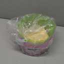 Zcaukya Easter Buckets for Egg Hunt, Set of 3 Clear Kids Easter Baskets with Handles, Empty Plastic Easter Pails for Easter Party Favors, Green, Blue, Purple
