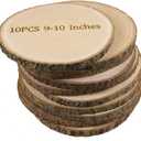 Large Wood Slices for Centerpieces 10 Pack 9-10 inches Rustic Wedding Centerpieces Table Decorations Natural Wood Rounds for Crafts Decor Wooden Circles Discs