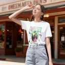 BANGELY Musical Shirt Women Witch T Shirt Changed for Good Tee Musical Movie Graphic Shirt Magical Kingdom Short Sleeve Tops (White, XL)