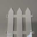 ELECLAND Garden Fence with 6 Pieces Fence Insert White Plastic Fence Garden Picket Fence Edgings Lawn Flowerbeds Plant Borders Decorative Garden Yard (12)