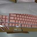 Gaming Keyboard and Mouse Combo, K1 RGB LED Backlit Keyboard with 104 Keys Computer PC Gaming Keyboard for PC/Laptop (Pink)