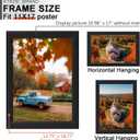 KTKDE 11x17 Picture Frame Set of 5, Wooden frames black, Vertical & Horizontal Wall Hanging for Wall Display,Studio Gallery Photo Frame for Photos, Posters & Art Prints