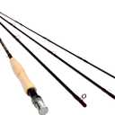 9ft or 10ft 3-4wt 5-6wt 4 Pieces Graphite Carbon Fiber Fly Fishing Rod Light Feel Medium Fast Action Freshwater Fly Rod