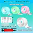 Nano Tape Bubble Kit, Nano Double Sided Adhesive Tape Bubbles, 4Pcs Nano Tape Toys Kit for Boys and Girls Party Favors and Kids Craft for Kids Ages 6-12