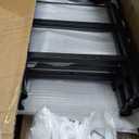 Huuger 6 Tier Bookshelf, L Shaped Corner Bookshelf with Open Shelves, 49.4 Inch Straight Wide Bookcase with Metal Frame and Wooden Board, Adjustable Feet, Rustic Brown