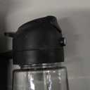 Aovdy 16oz/ 470ml Glass Olive Oil Sprayer for Cooking - 2 in 1 Olive Oil Dispenser Bottle Spray and Pour for Kitchen Gadgets Cooking Air Fryer Salad BBQ (Black)