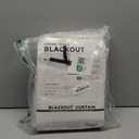 100% Blackout Shield Full Blackout Curtains for Bedroom 96 inch Length 2 Panels Set, Clip Rings/Rod Pocket Faux Linen Black Out Curtains for Living Room, Thermal Insulated, 50Wx96L, Cream