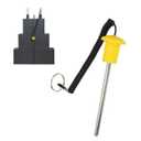 Weight Stack Pin, Pin Tensile 5/16 Inch Diameter 5 Inch Locking Space Heavy Duty Weight Extender Machine Pin Gym Pin Universal Weight Selector Pin 1 Pc