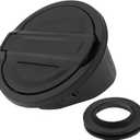 Aluminum Fuel Filler Door Locking Gas Tank Cap Cover Compatible with Jeep Wrangler 2018-2023 JL & Unlimited