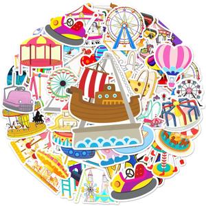 50PCS Happy Venue Stickers, Cute Water Bottle Stickers for Kids, for Teaching Rewards, Notebooks, Stationery, Luggage, Cartoon PVC Sticker