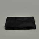 Portable Jewelry Roll Untangled Secure Necklace Travel Storage Bag Displays Holder 16 Chain (Black PU and gray velvet)
