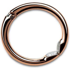 Clipa Bag Hanger - The Ring That Opens Into a Hook, Closes Automatically | Hangs Almost Anywhere in Just 1/2" of Space | Holds 33 lbs Yet Weighs Only 1.6 oz | 8 Styles |(Polished Copper)
