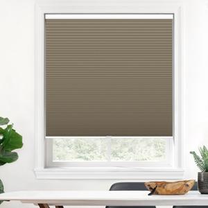 LazBlinds Cordless Cellular Shades, Blackout Honeycomb Shades with 1.5 inch Cells, Room Darkening Thermal Insulation Noise Reduction Blinds for Windows, 33" W x 72" H, Dark Coffee