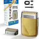 RUIM Men's Electric Shaver: 2-in-1 Waterproof Foil Shaver & Detail Trimmer, USB-C Rechargeable, IPX6 Wet/Dry, Travel Friendly for Face & Head Grooming, Gifts for Men