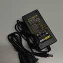 Lamomo 12V 5A Power Supply, LED Strip Adapter, 120V AC to DC Transformer with Output Jack for Neon Rope Light, Light Black (SADY)