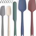 Coukre Silicone Spatula Set of 5,High Temperature Resistant, Food Grade Silicone, Dishwasher Safe, for Baking, Cooking (Pure Colorful A)