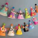 Glittery Garden 24 Pcs Party Hats Birthday Activity Kit with Stickers - Kids Fun Arts & Crafts. Make Your Own Animal & Monster Theme Party Favors & Game Supplies