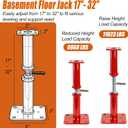 17"-32" Adjustable House Floor Jack