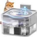 Silent Leak Proof Cat Drinking Fountain 3 Liter Large Capacity, Semi-Transparent Visible Water Tank with Motion Sensor Function, Detachable Cat Fountain