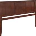 AFI, Madison King Solid Wood Panel Headboard, Walnut