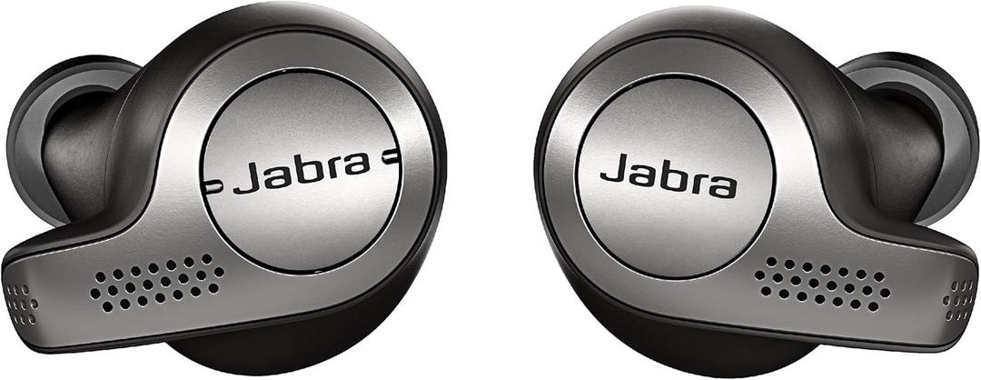 Jabra Elite 65t Alexa Enabled True Wireless Earbuds Charging Case  Titanium Black