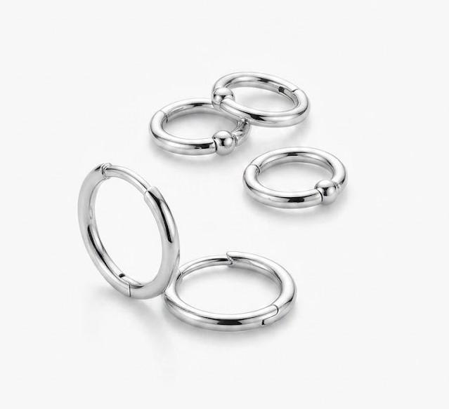 Minimalist Sterling Silver Hoop Earrings