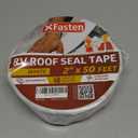 XFasten RV Roof Repair Tape White, 2 Inch x 50 Feet, Waterproof Mess-Free Sealant Tape for Camper Roof, RV Rubber Patch, Trailer, Vent, Skylight, and Boat Sealing  Super Strong UV-Resistant Adhesion