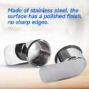 GSE Games & Sports Expert Stainless Steel Cup Holder, Drop-in Cup Holder for Casino Poker Tables, Work Desks, Boats, RVs, Cards & Trucks (Slide Under)